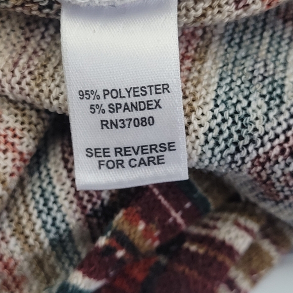 CATO Women’s South Western Geometric Print Three Quarter Length Cardigan Hoodie - Picture 5 of 6